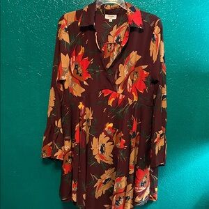 Umber boutique Multicolor Floral dress tunic
